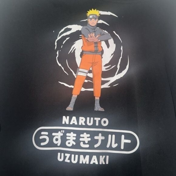 Naruto Uzumaki Black Hoodie Small - Picture 3 of 6